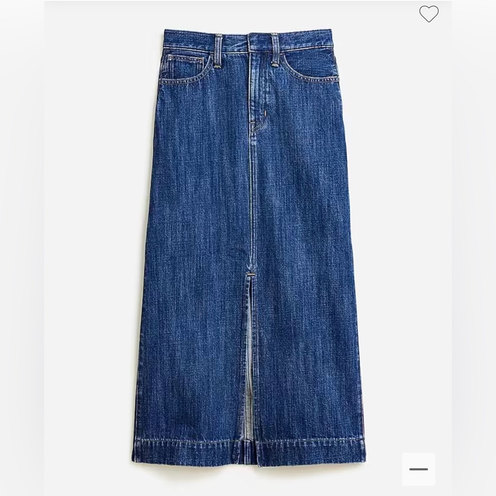 Jcrew Denim Midi-Skirt